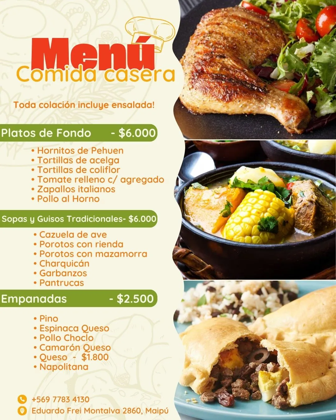 Carta de Los Hornitos de Pehuén